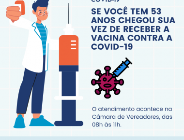 Vacinação contra a Covid-19 em pessoas com 53 anos ou mais acontece nesta quarta-feira (16) em Mercedes